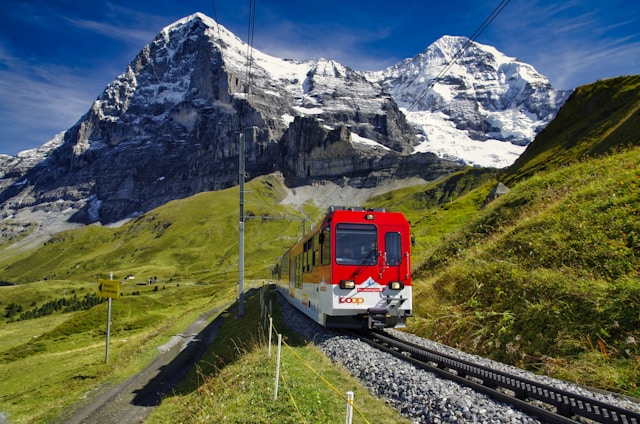 Coolcation travel in a peaceful summer mountain destination