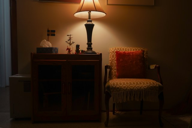 cozy corner with a chair