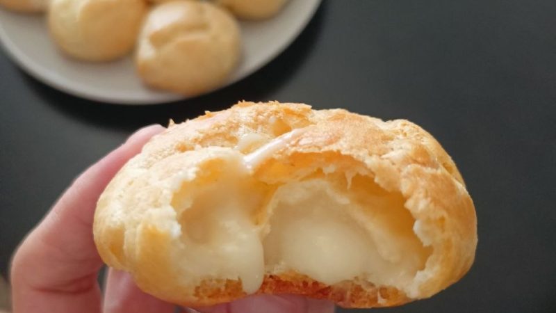 Easy Choux Pastry Recipe with Custard Cream: My First Attempt